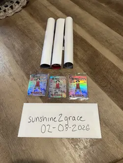 One Piece US VOYAGE Monkey D. Luffy St Johns Basketball Card PLUS POSTER - Image 3