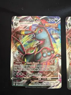Pokemon TCG Umbreon VMAX Holo Ultra Rare Card Evolving Skies 095/203 (2 cards) - Image 2