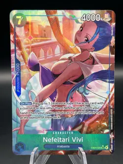 Nefeltari Vivi EB04-025 OP14 Alternate Art Azure Sea's Seven One Piece Card Engl - Image 1