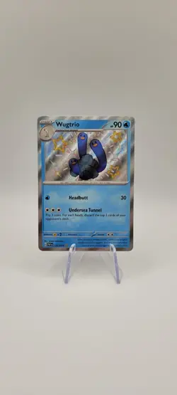 Pokemon TCG: Wugtrio Paldean Fates 122/091 Holo Shiny Rare Card NM - Image 1