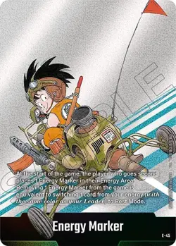 Son Goku E-45 Silver Energy Marker Dragon Ball Manga Booster Card Fusion World - Image 2