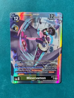 1x BT24-041 Minervamon Time Stranger Digimon Card Game x1 - Image 1