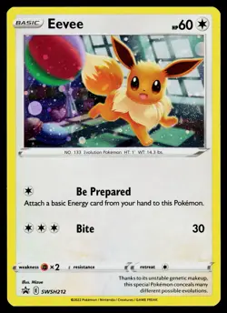 Eevee SWSH212 SWSH: Sword & Shield Promo Cards Promo *SWIRL* - Image 1