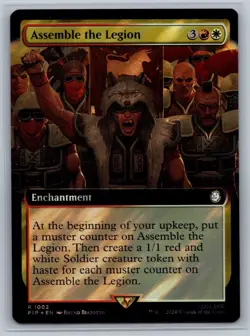 MTG Fallout Surge Foil #1002 Assemble the Legion Rare Enchantment - Image 1
