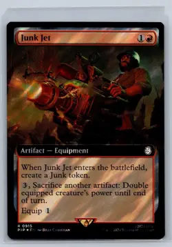 MTG Fallout Surge Foil #915 Junk Jet Rare Artifact Equipment - Image 1