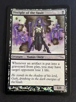 1x Foil Disciple of the Vault (62) Mirrodin LP MTG Magic the Gathering x1 MKE - Image 1