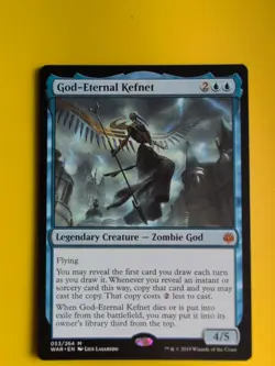 God-Eternal Kefnet. Mythic Zombie God. WAR Magic the Gathering Card. - Image 1
