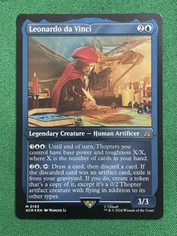 Leonardo da Vinci (Foil Etched) Universes Beyond: Assassin's Creed Foil - Image 1