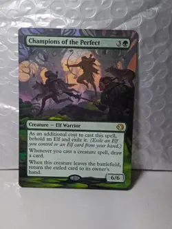 Champions of the Perfect MTG Lorwyn Eclipsed Hand Painted Borderless Altered Art - Image 1