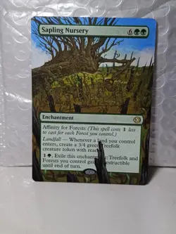 Sapling Nursery MTG Lorwyn Eclipsed Hand Painted Borderless Extended Altered Art - Image 1