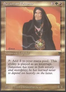 1x Sunastian Falconer Light Play, English Legends MTG Magic - Image 1
