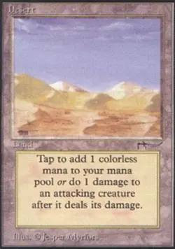 1x Desert Heavy Play, English Arabian Nights MTG Magic - Image 1