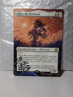 Rhys, the Evermore MTG Lorwyn Eclipsed Hand Painted Borderless Full Altered Art - Image 1