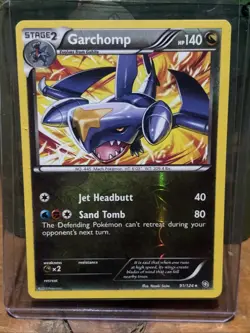 Pokemon TCG - Garchomp - 91/124 - Dragons Exalted - LP Reverse Holo Rare (2012) - Image 1