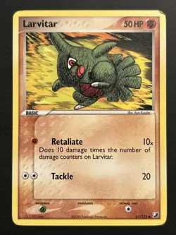 Larvitar - 61/115 Unseen Forces - Pokemon TCG - 2005 LP - Image 1