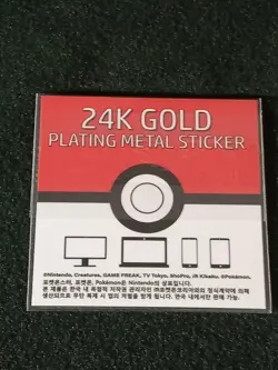 Pokemon 24K Gold Plated Korean Striking Popping Candy Sticker - EEVEE - Image 2