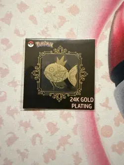 Magikarp 24k Gold Plated Pokemon Sticker Korean Striking Popping Candy - Image 1