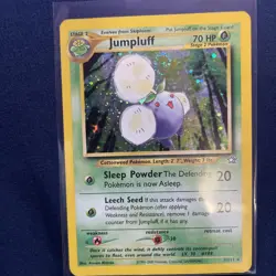 Pokemon TCG Jumpluff “HOLO SWIRL ERROR” 7/111 Neo Genesis MP - Image 1