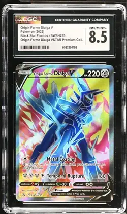 Pokemon Origin Forme Dialga V 2022 Black Star Promos SWSH255 CGC 8.5 - Image 1