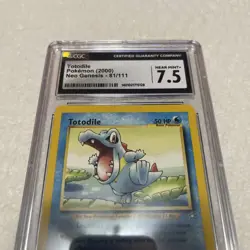 Pokemon TCG Totodile Neo Genesis CGC 7.5 - Image 1