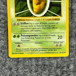 Vintage Pokemon Base Set Shadowless Kakuna 33/102 Non-Holo NM/Mint - Image 4
