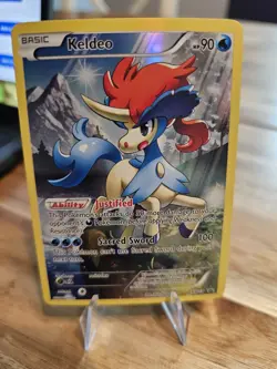 Keldeo XY118 Full Art Black Star Promo LP Pokemon TCG - Image 1