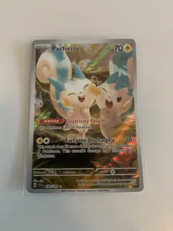 Pokemon TCG Pachirisu 208/198 Illustration Rare Scarlet & Violet Base - Image 1