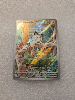 Pokemon TCG Phantasmal Flames Meowth 106/094 Illustration Rare - Image 2