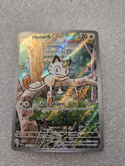 Pokemon TCG Phantasmal Flames Meowth 106/094 Illustration Rare - Image 3