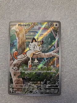 Pokemon TCG Phantasmal Flames Meowth 106/094 Illustration Rare - Image 5