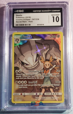 2019 Pokemon Steelix Character Rare Cosmic Eclipse 247/236 CGC GEM MINT 10 (C) - Image 1