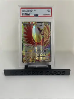 2016 Pokemon XY Breakpoint 121/122 FA/HO-OH Ex PSA 7 - Image 1
