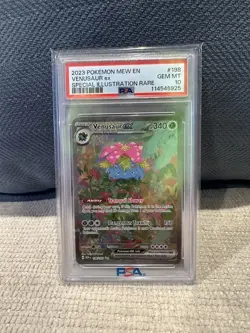 2023 POKEMON MEW EN-151 #198 VENUSAUR EX SPECIAL ILLUSTRATION RARE PSA10 - Image 1