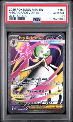 Mega Gardevoir Ex Pokemon Meg En-Mega Evolution 159 PSA 10 - Image 1