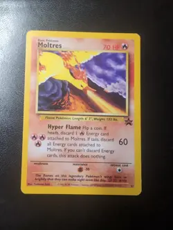 Pokemon Moltres Black Star Promo #21 - 2000 WOTC - LP - Vintage Legendary Bird - Image 1