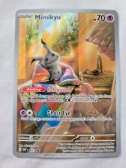 2024 Pokemon Full Art Holo Black Star Promo Mimikyu (075) Scarlet & Violet (LP+) - Image 2