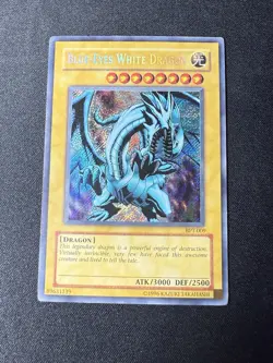 Blue-Eyes White Dragon BPT-009 Unlimited Secret Rare Yugioh TCG MP - Image 1
