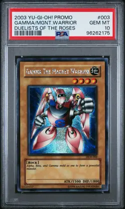 Yugioh Gamma The Magnet Warrior DOR-003 PSA 10 Parallel Secret New Cert - Image 1