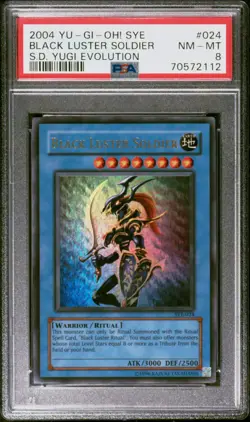YU-GI-OH! 2004 SYE BLACK LUSTER SOLDIER S.D. STARTER DECK YUGI EVO #024 PSA 8 - Image 1
