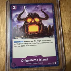 One Piece Super Pre Release 1st Edition Onigashima Island ST04-017 Kaido Starter - Image 1
