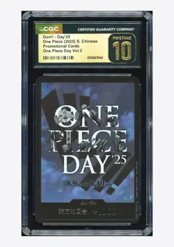 One Piece CGC 10 PRISTINE Don!! Day'25 Promo 2025 One Piece Day Chinese - Image 1