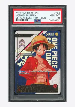 One Piece PSA 10 Monkey D Luffy L Promo 2023 ST01-001 Top Prize /500 Japanese - Image 1