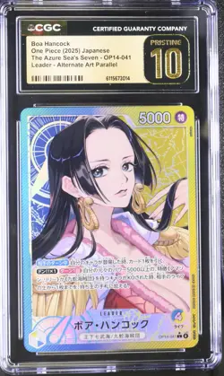 Boa Hancock - OP14-041 (Alternate Art) OP14-041 The Azure CGC 10 Pristine GEM! - Image 1