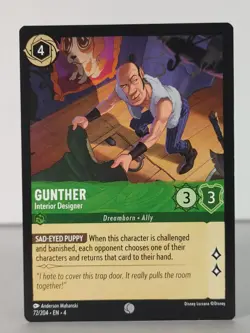 Gunther - Interior Designer - Ursula's Return - 72/204 - singles - Lorcana TCG - Image 1