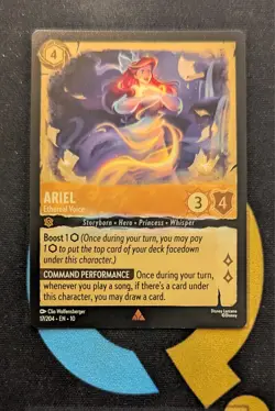 17/204 Ariel - Ethereal Voice Rare Disney Lorcana Set 10 - Image 1