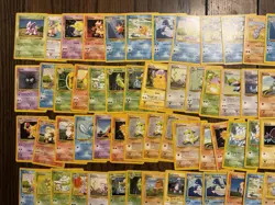 WoTC 1999 Pokemon Lot Base Set 140 Ish Cards LP Overall Starter Heavy - Image 3