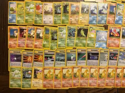 WoTC 1999 Pokemon Lot Base Set 140 Ish Cards LP Overall Starter Heavy - Image 5