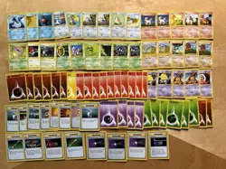 Pokemon Card Lot 78 Shadowless Pokemon Cards LP Overall - Image 1