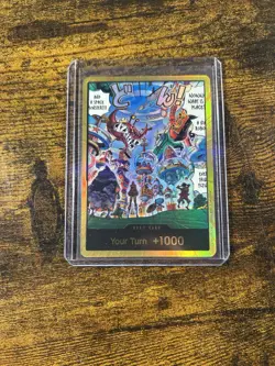 ONE PIECE TCG OP14 GOLD DON!! Card Egghead Island -The Azure Sea’s Seven English - Image 1