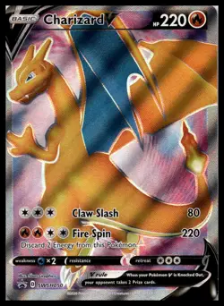 Charizard V SWSH050 SWSH: Sword & Shield Promo Cards Pokemon Card | NM - Image 1